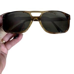 VINTAGE 70's AMERICAN OPTICAL AO AERIUS BROWN BIG AVIATOR SUNGLASSES